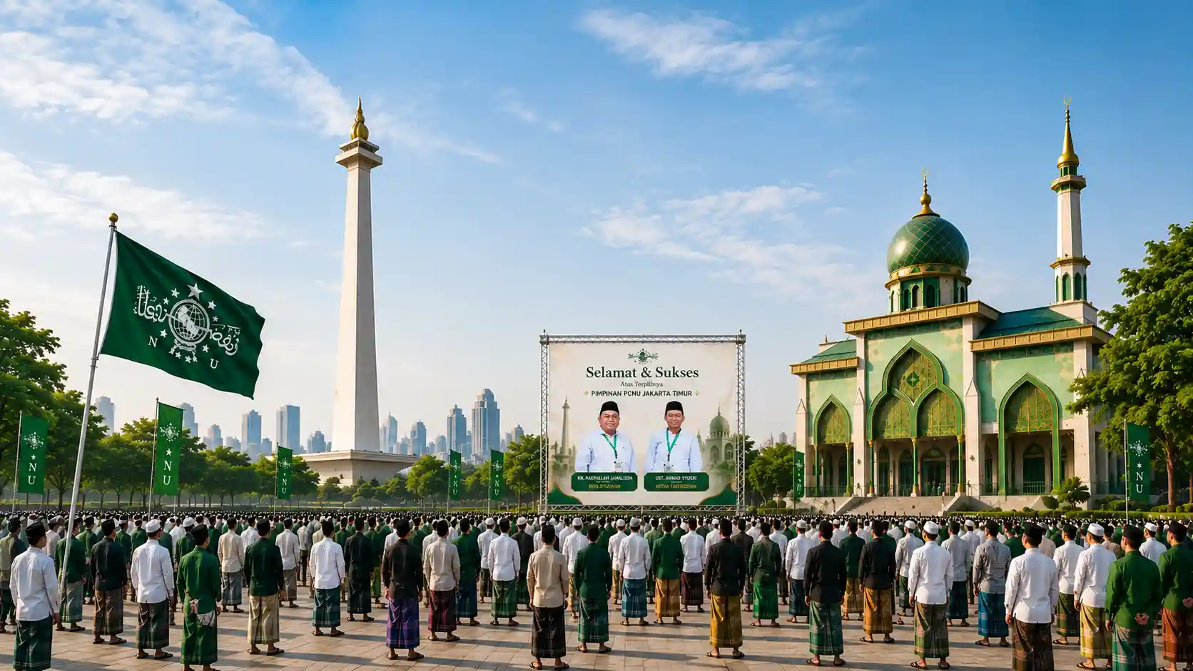 Kebersamaan pengurus dan warga PCNU Pengurus Cabang Kabupaten Pemalang